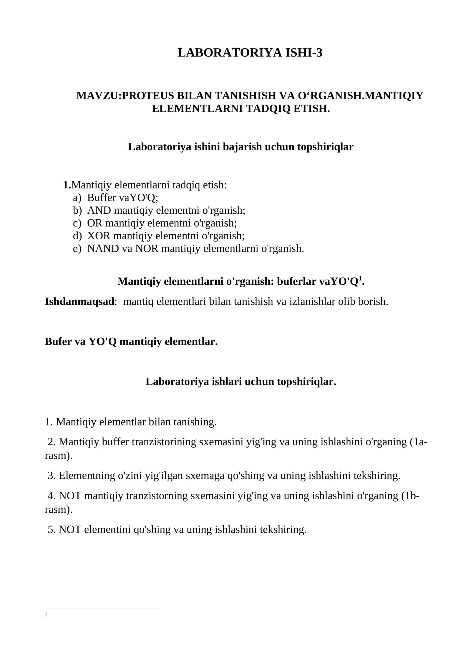 LABORATORIYA ISHI-3 1