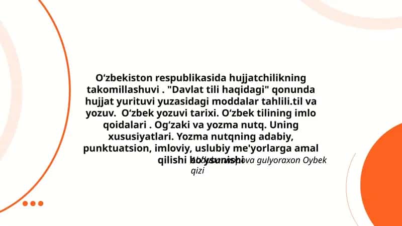 Hujjatchilikning takomillashuvi 1