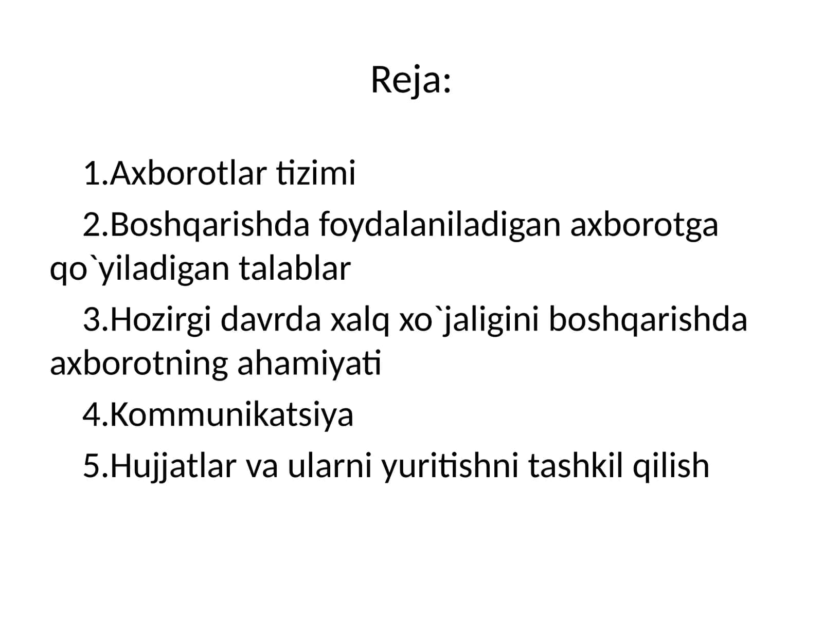 Axborot tizimi 1