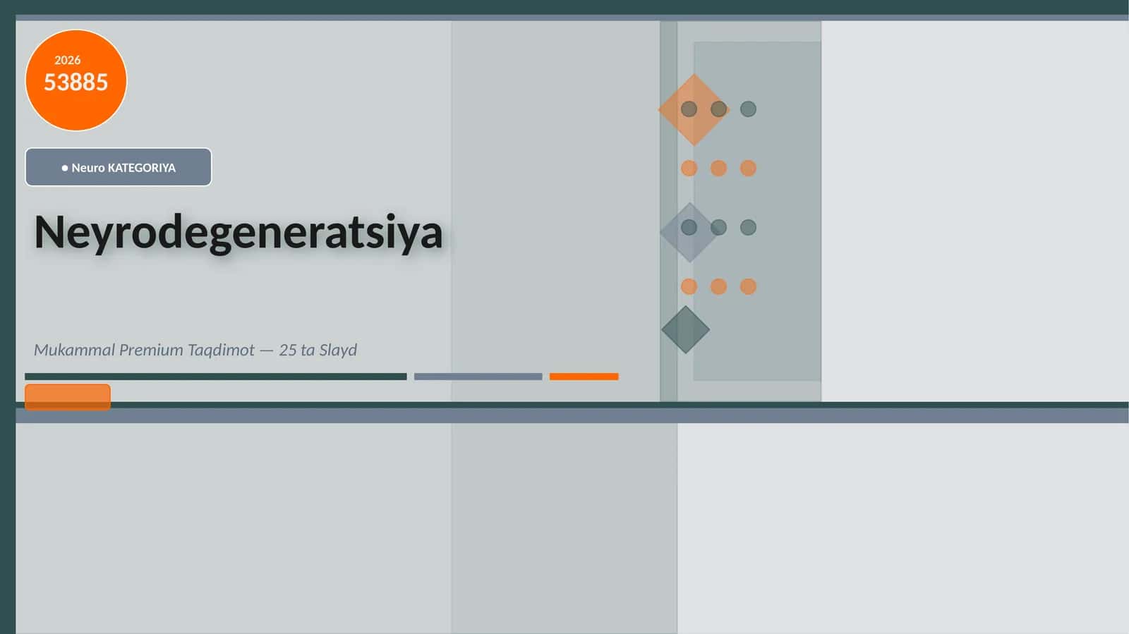 Neurodegeneratsiya Mukammal Premium Taqdimot 1
