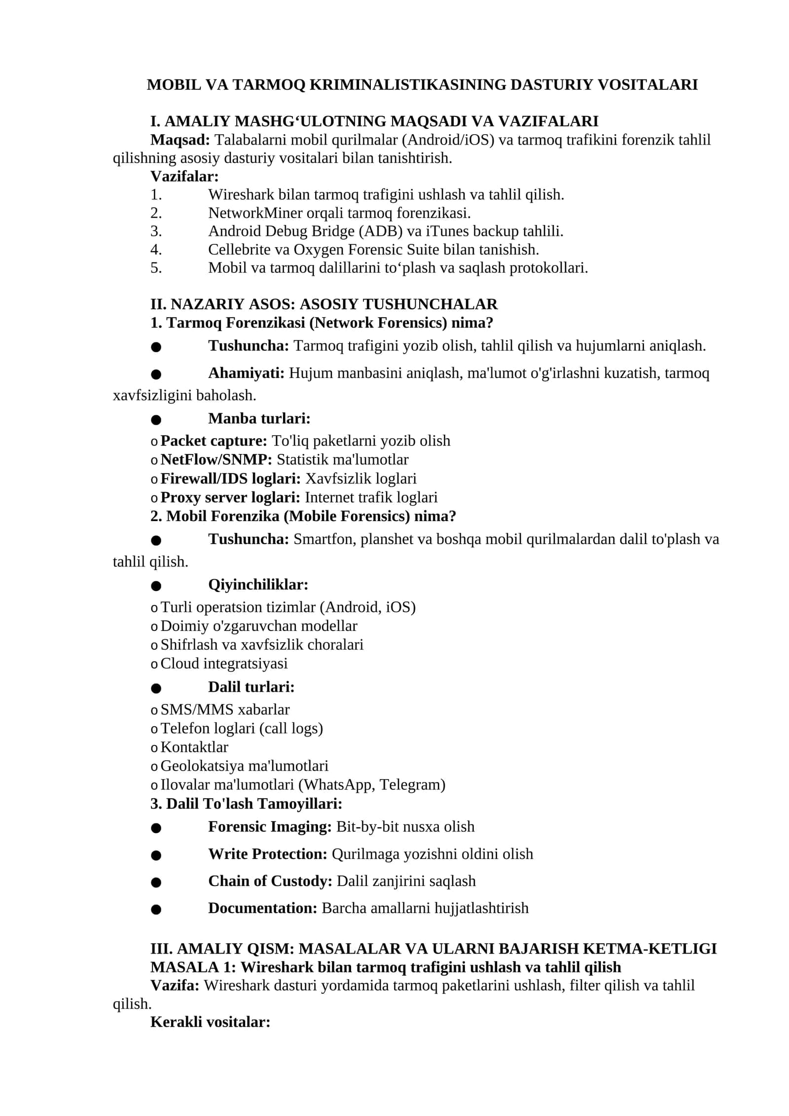 MOBIL VA TARMOQ KRIMINALISTIKASINING DASTURIY VOSITALARI 1