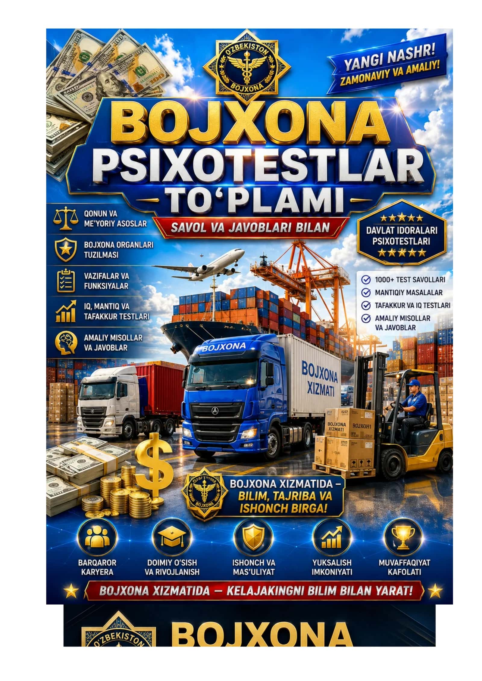 Bojxona idoralariga ishga kirish uchun savol javoblar 1