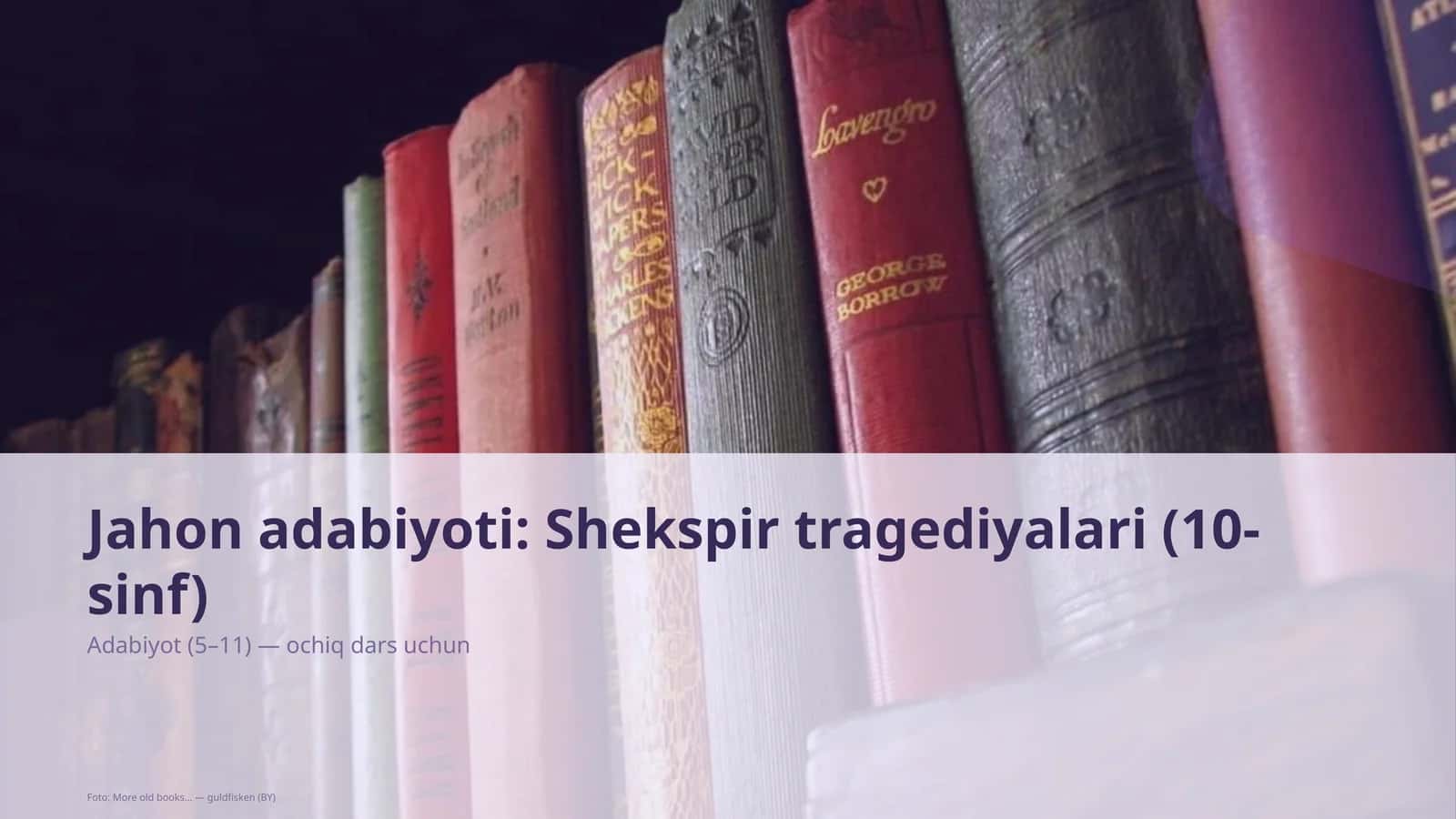 Shekspir tragediyalari (10-sinf) 1