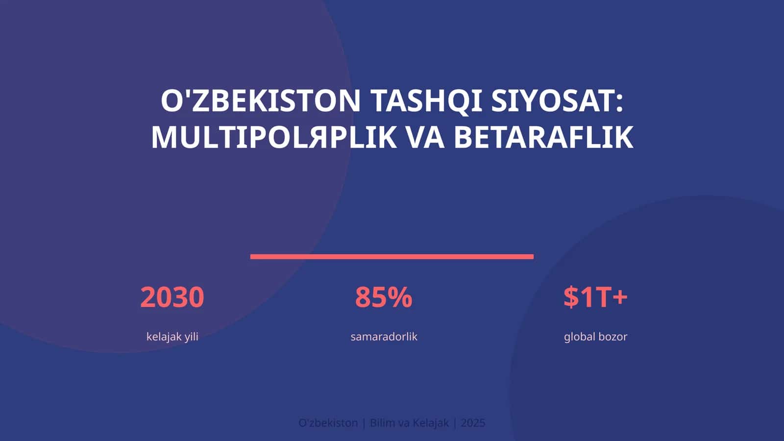 O'zbekiston tashqi siyosat: multipolяrlik va betaraflik 1