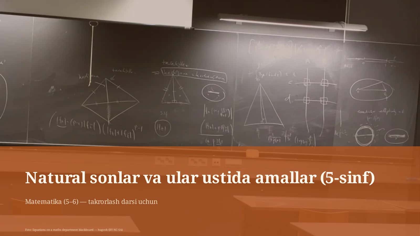 Natural sonlar va ular ustida amallar (5-sinf) 1