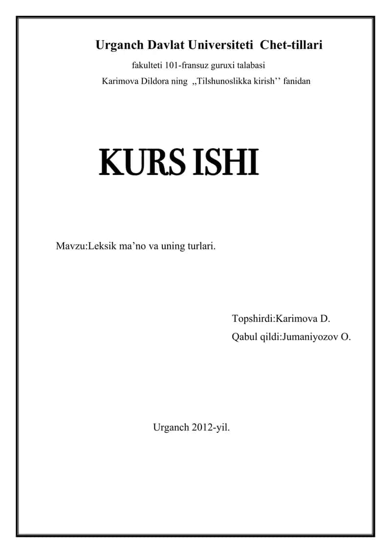 Tilshunoslikka kirish 1