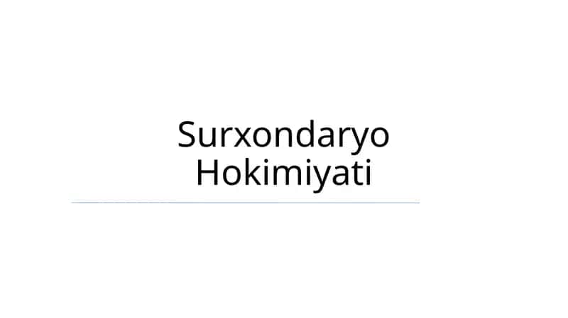 Surxondaryo Hokimiyati 1
