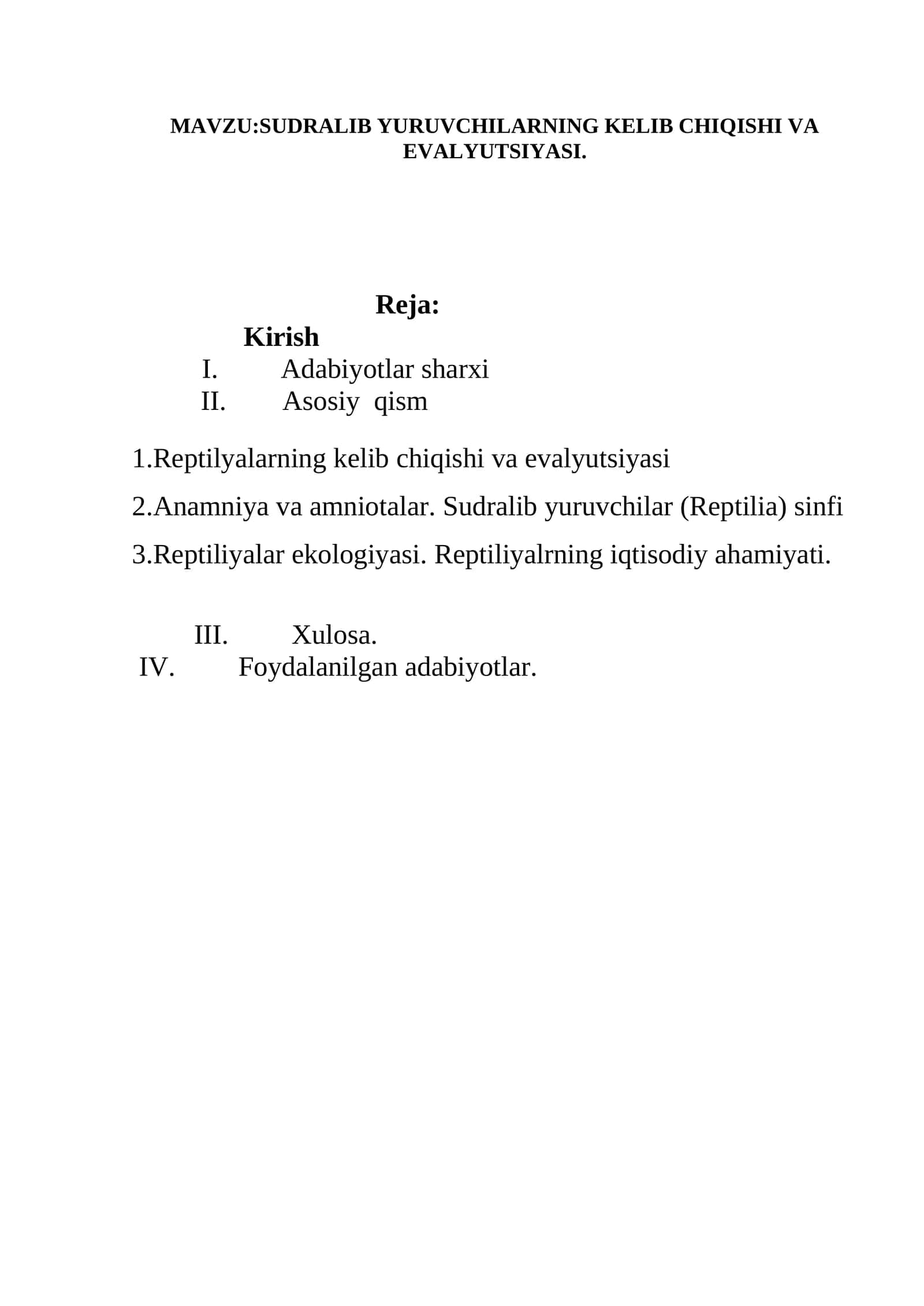 SUDRALIB YURUVCHILARNING KELIB CHIQISHI VA EVALYUTSIYASI 1