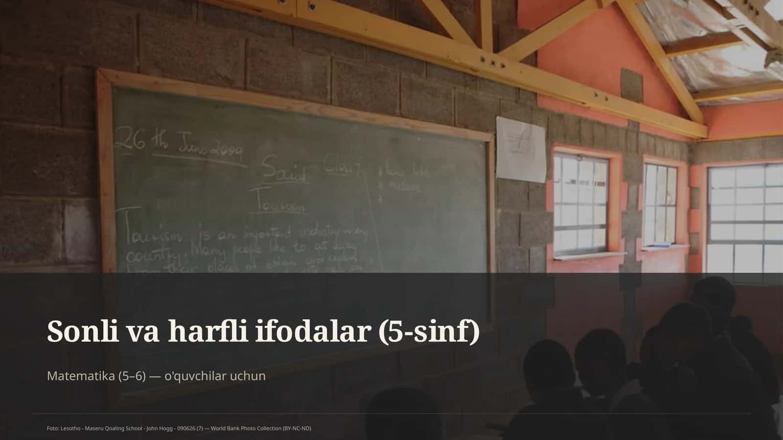 Sonli va harfli ifodalar (5-sinf) 1