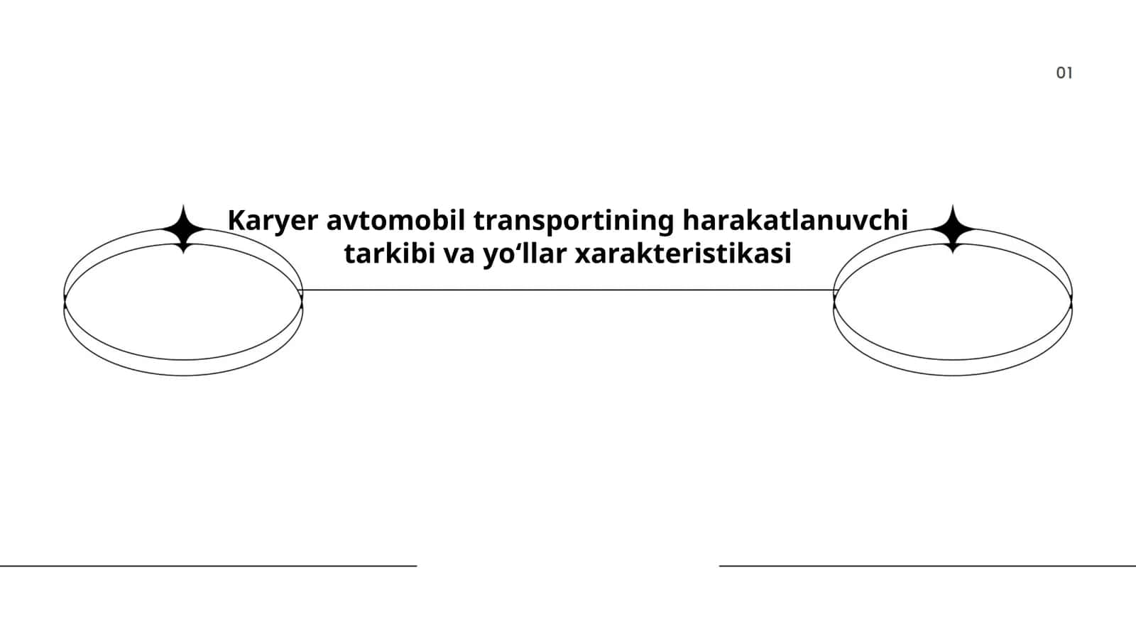 Karyer avtomobil transportining harakatlanuvchi tarkibi va yoʻllar xarakteristikasi 1
