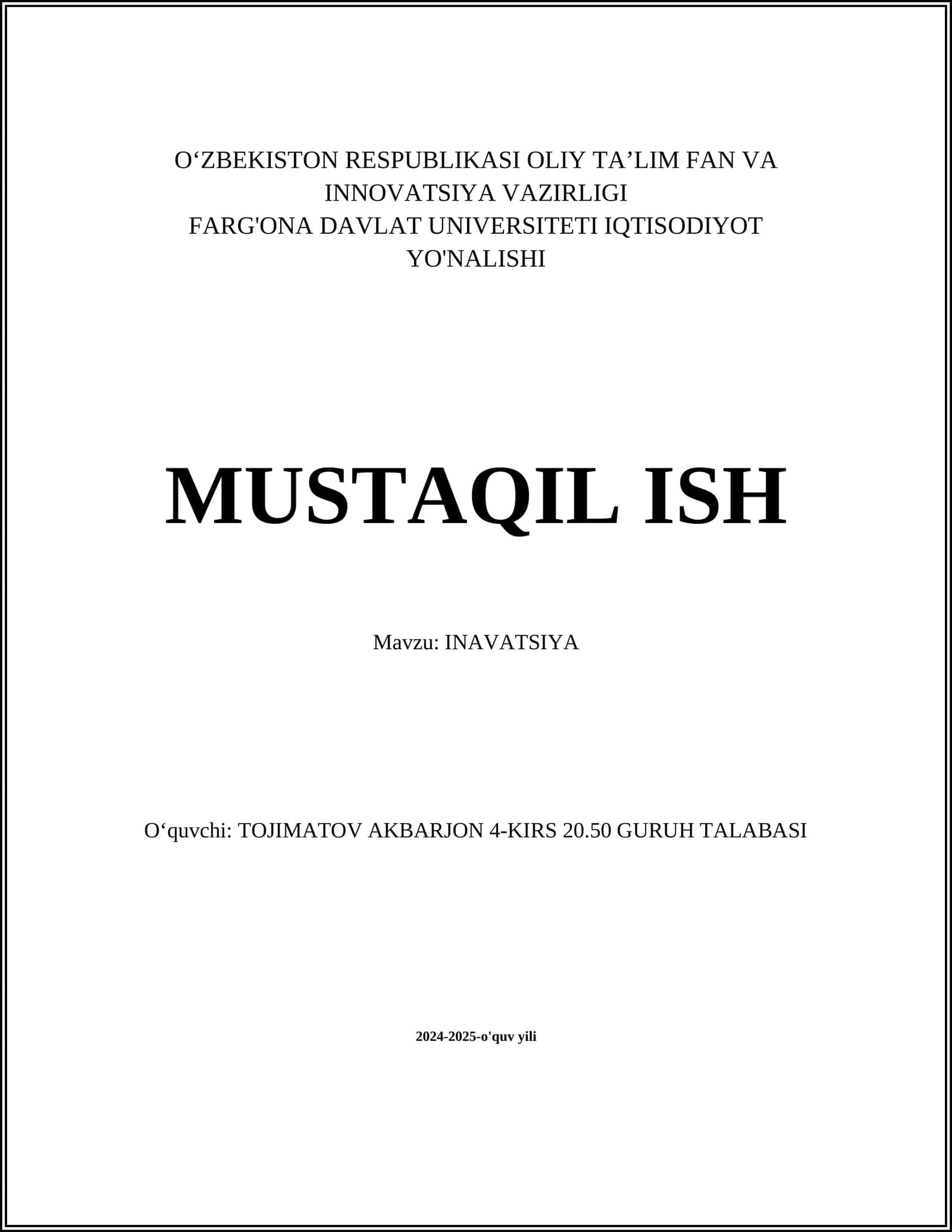 INAVATSIYA 1