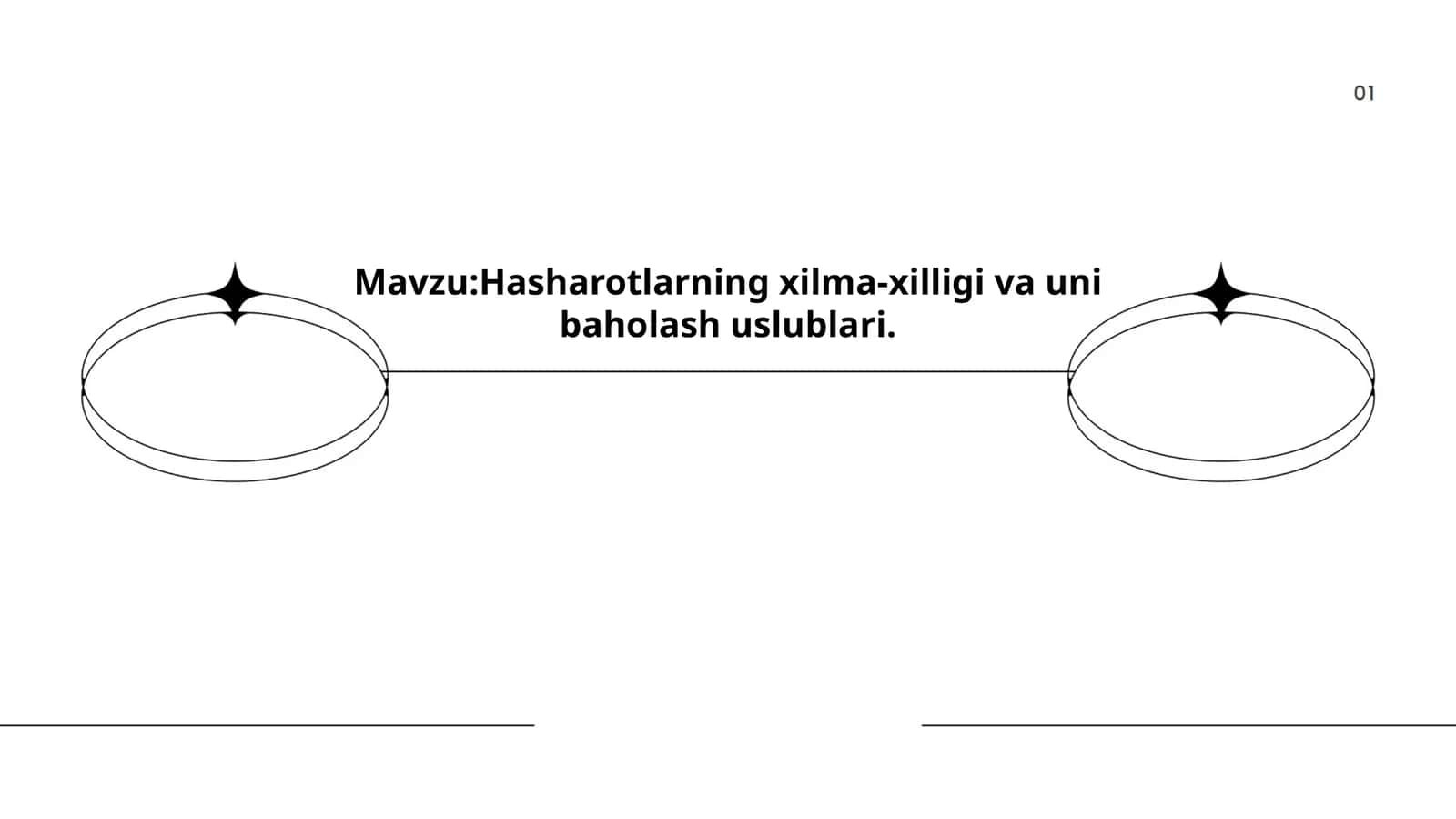 Hasharotlarning xilma-xilligi va uni baholash uslublari 1