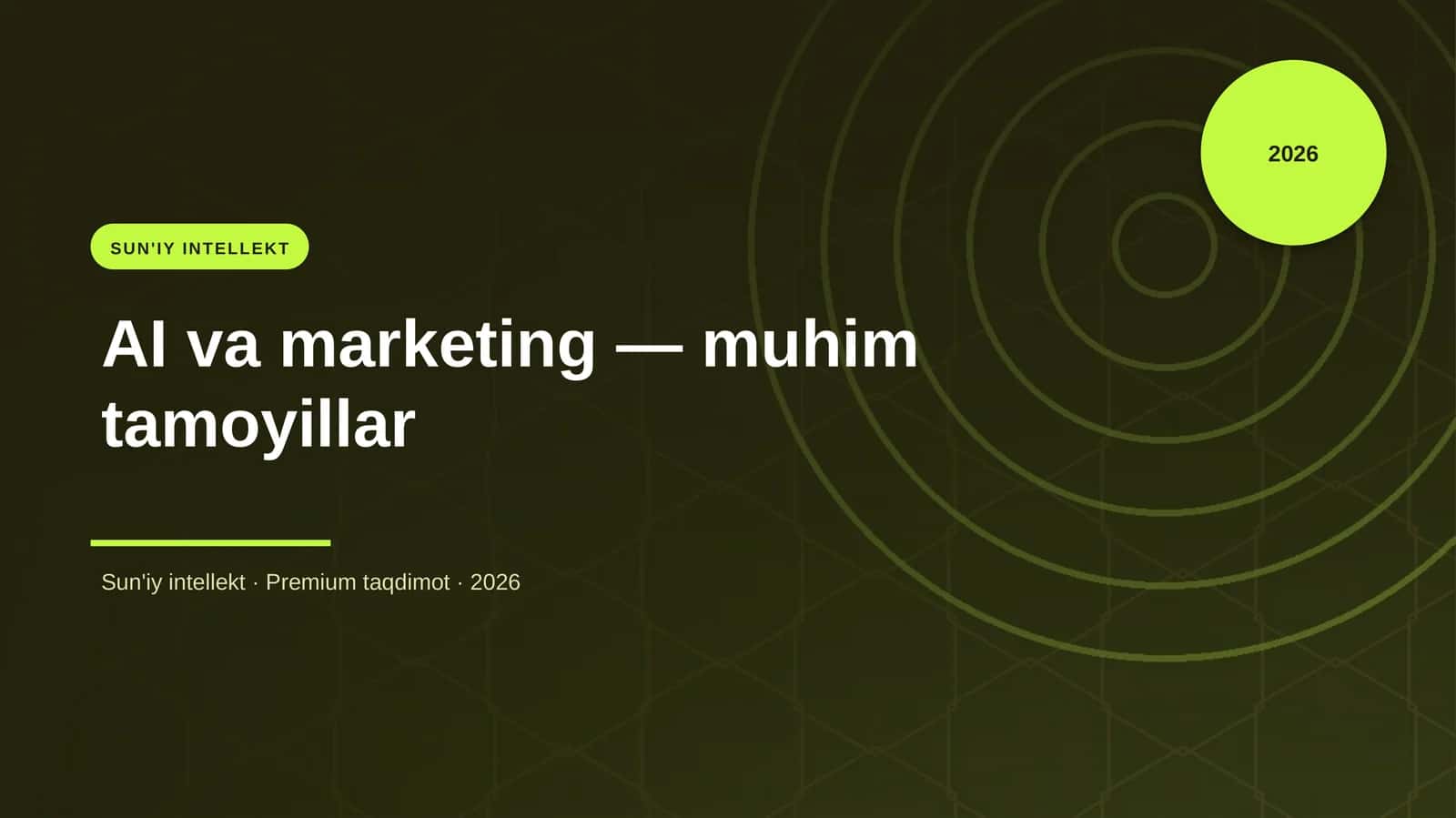 AI va marketing — muhim tamoyillar 1
