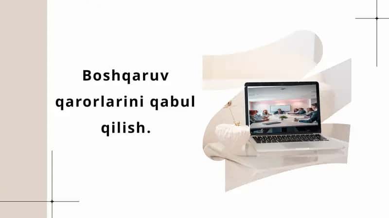 Boshqaruv qarorlarini qabul qilish 1