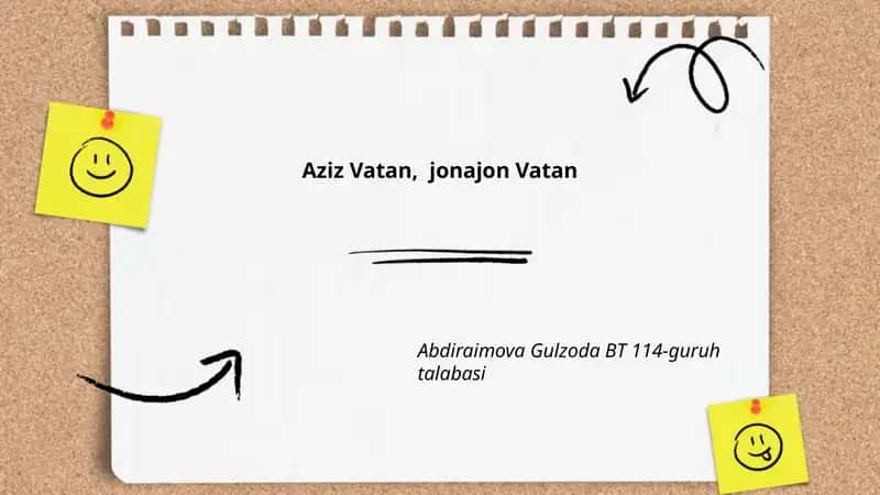 Aziz Vatan, jonajon Vatan 1