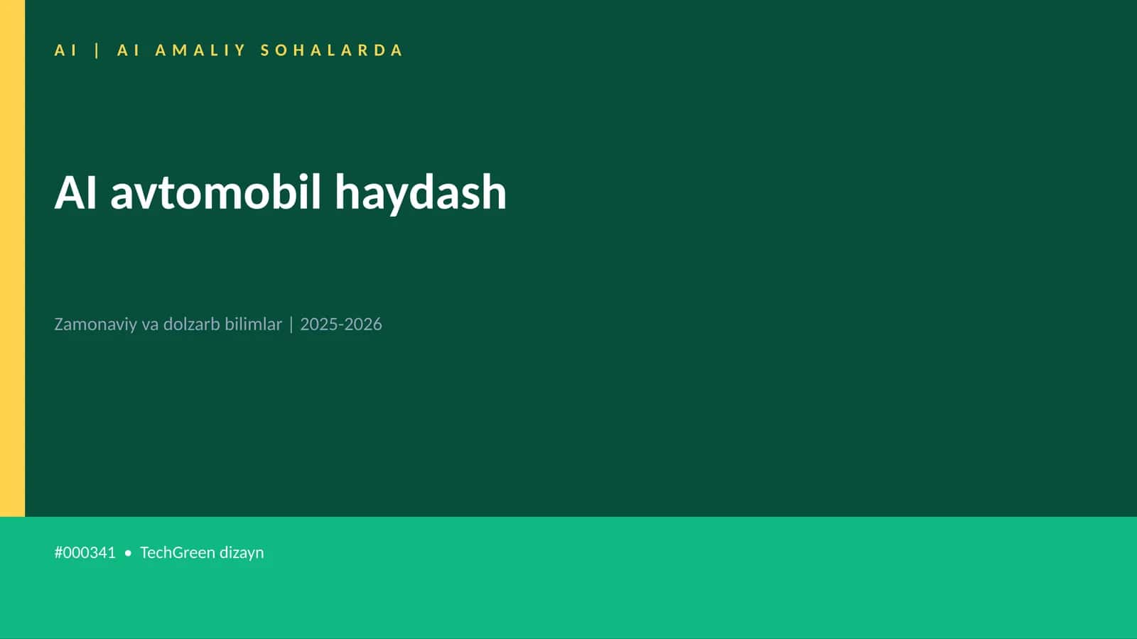 AI avtomobil haydash 1
