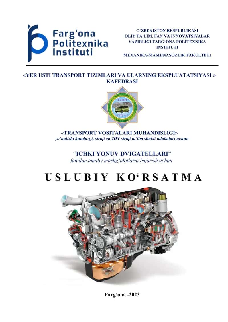 Yer usti transport tizimlari va ularning ekspluatatasi 1