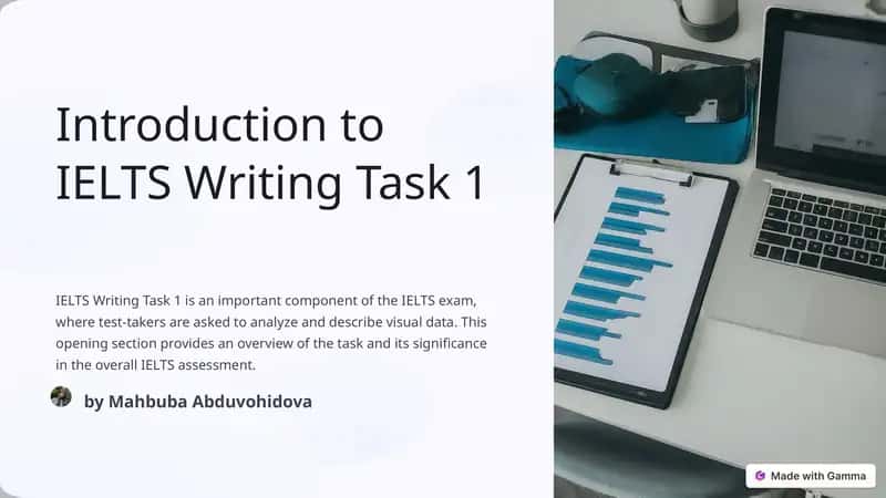 Introduction to IELTS Writing Task 1 1