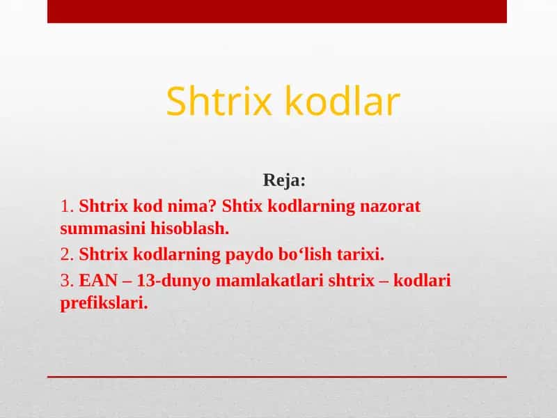 Shtrix kodlar 1