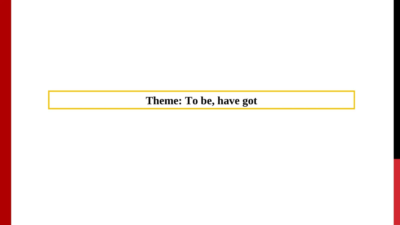 The Verb "To Be" Explained 1