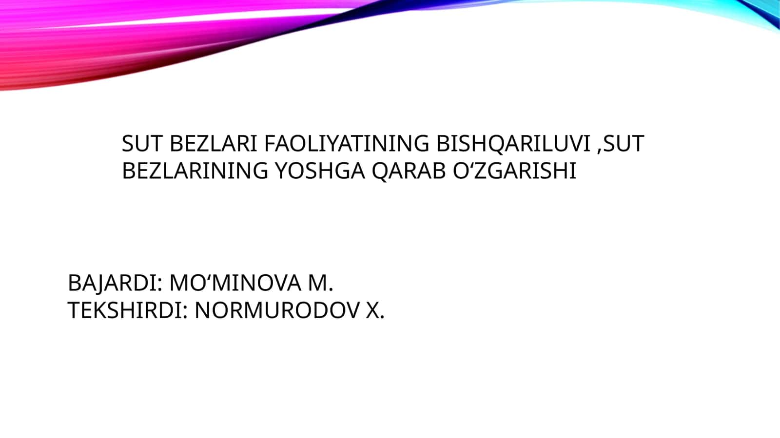 Sut bezlari faoliyatinining boshqarilishi 1