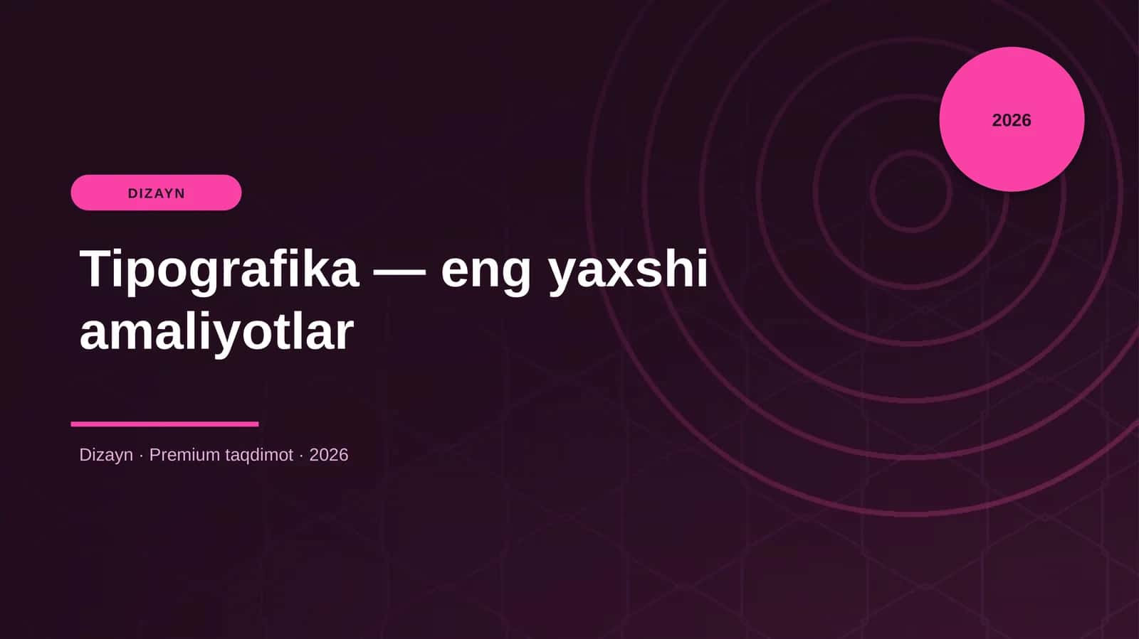 Tipografika — eng yaxshi amaliyotlar 1