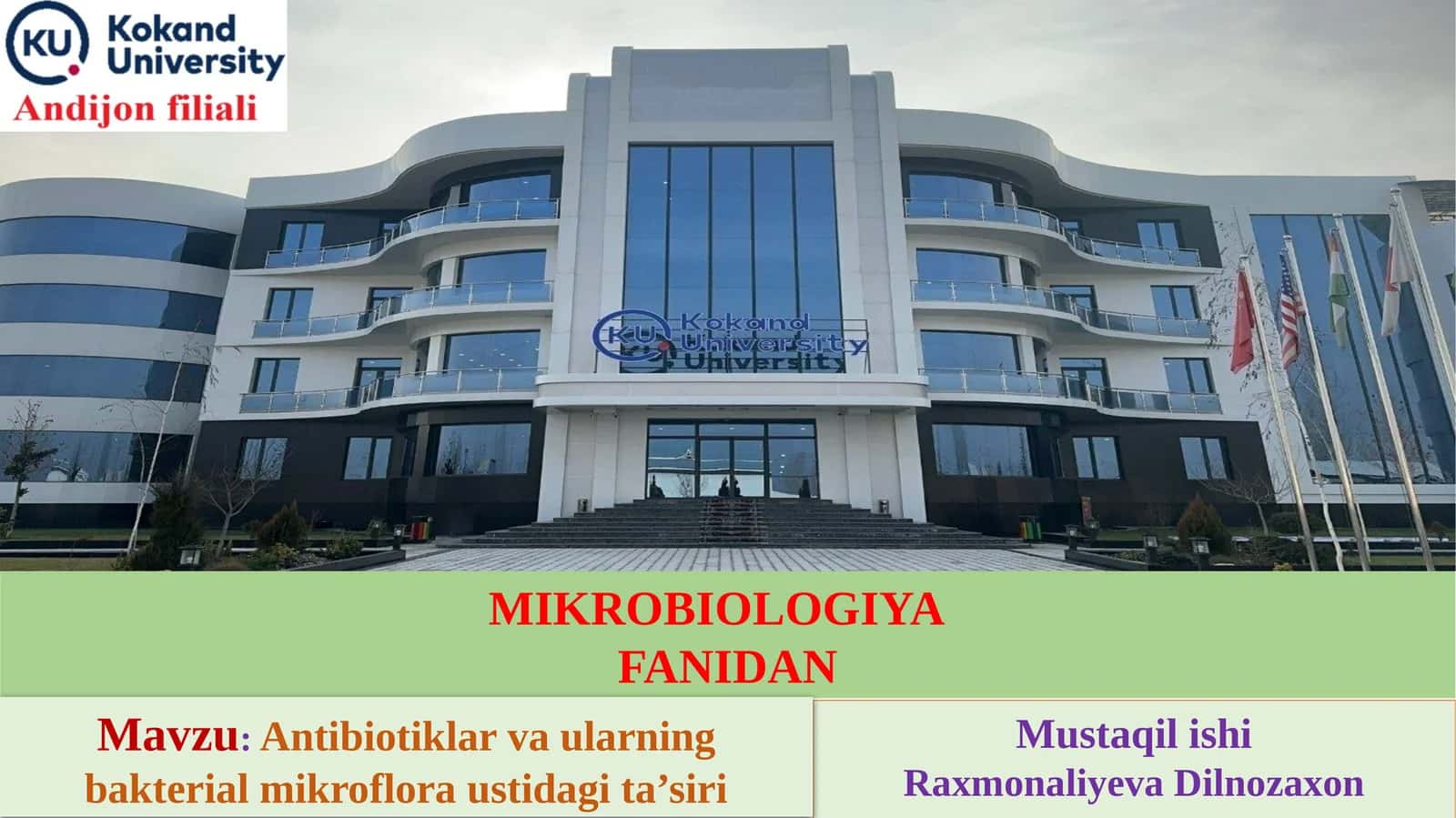 Antibiotiklar va ularning bakterial mikroflora ustidagi ta’siri 1