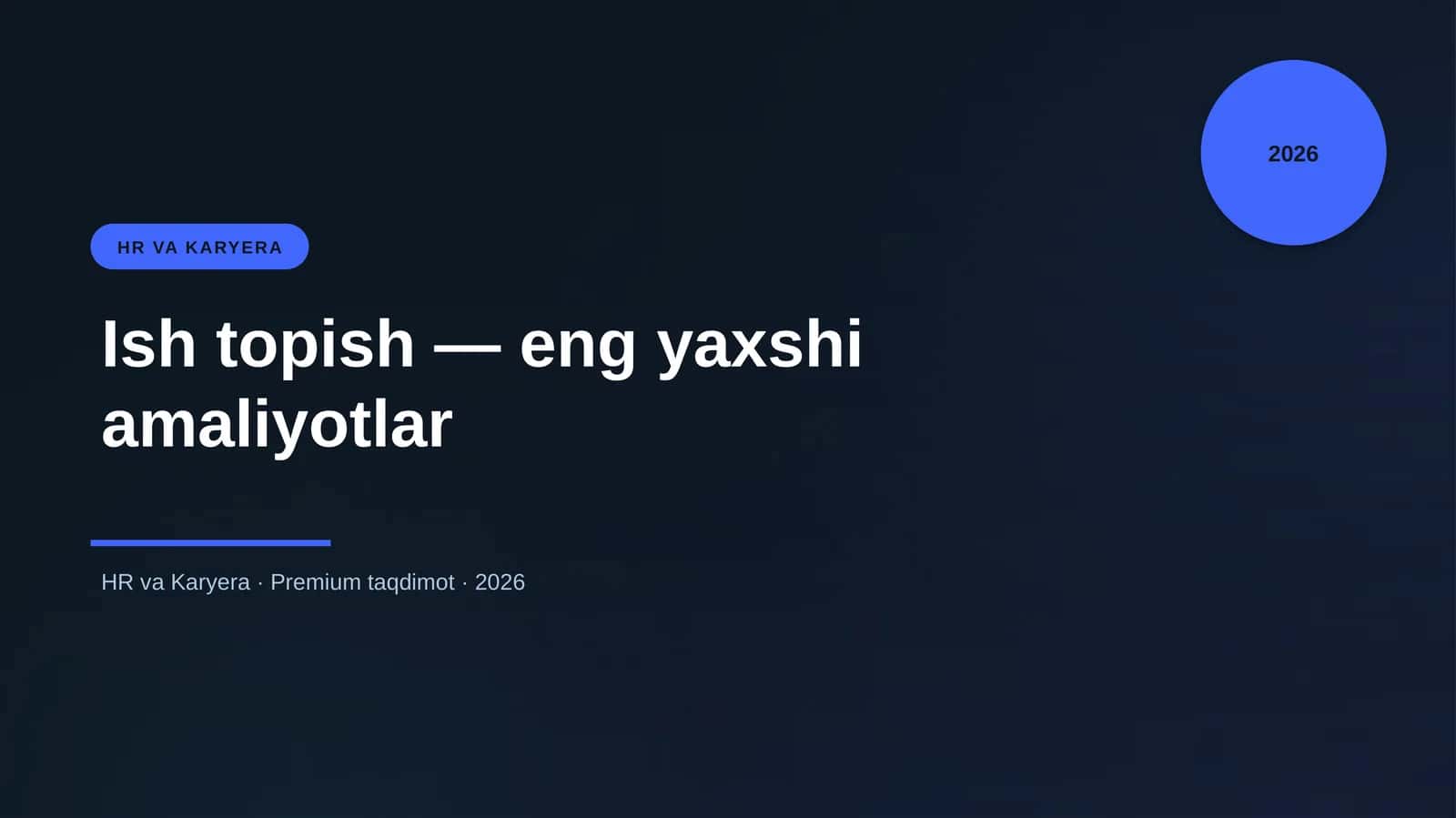 Ish topish — eng yaxshi amaliyotlar 1