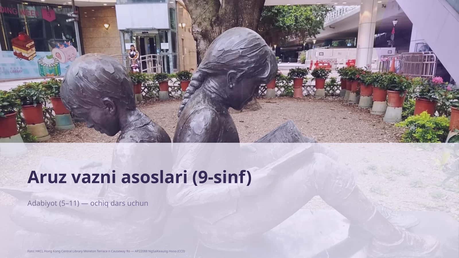 Aruz vazni asoslari (9-sinf) 1