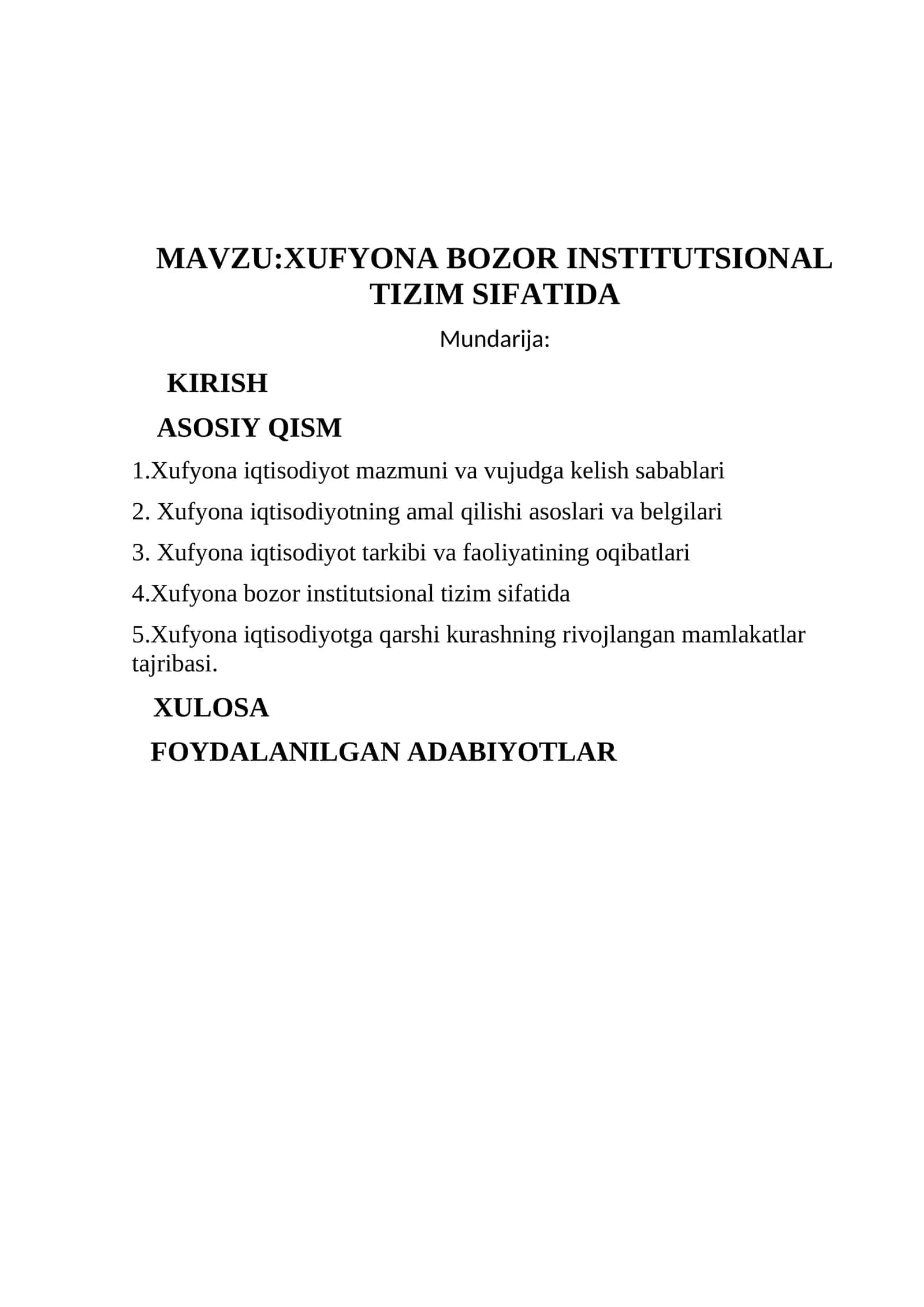 XUFYONA BOZOR INSTITUTSIONAL TIZIM SIFATIDA 1