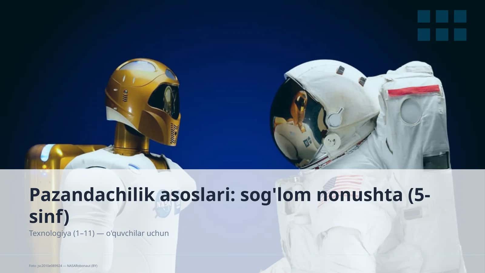 Pazandachilik asoslari: sog'lom nonushta (5-sinf) 1
