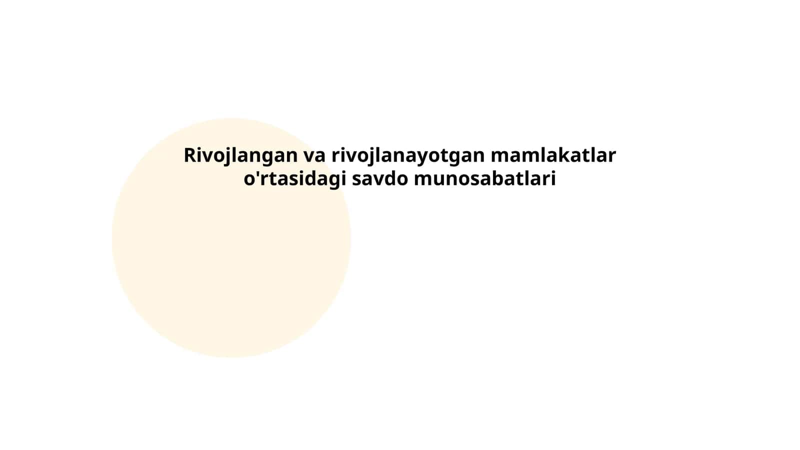 Savdo muvozanati 1