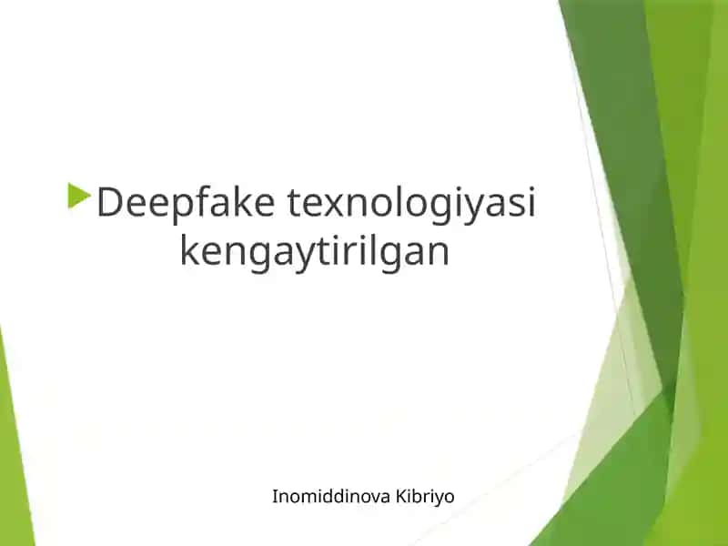 Deepfaketexnologiyasi 1