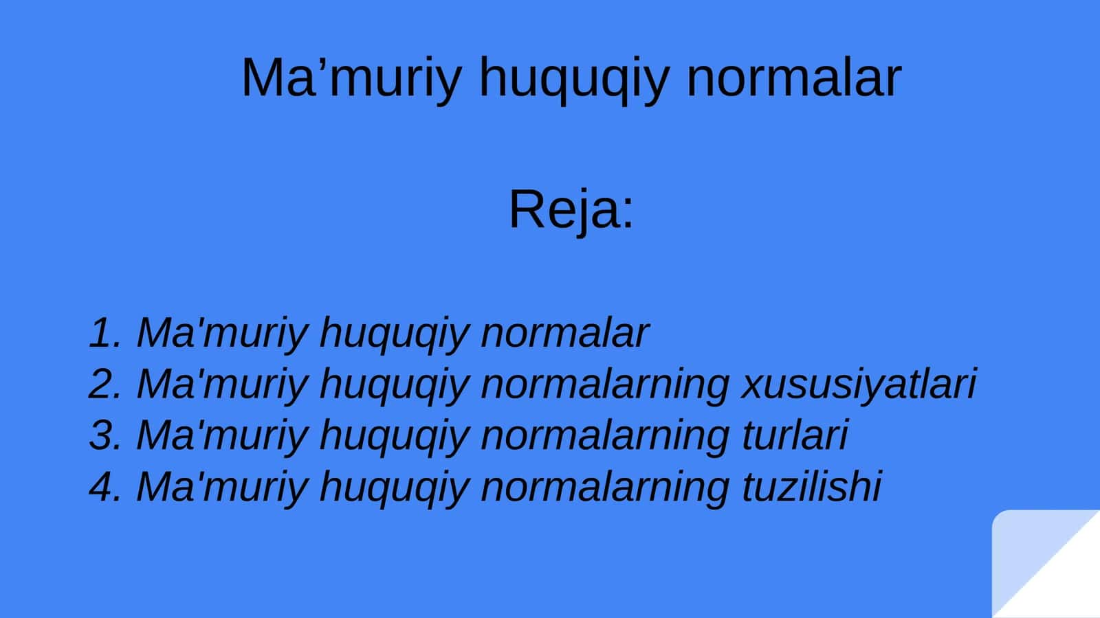 Ma’muriyhuquqiy normalar 1