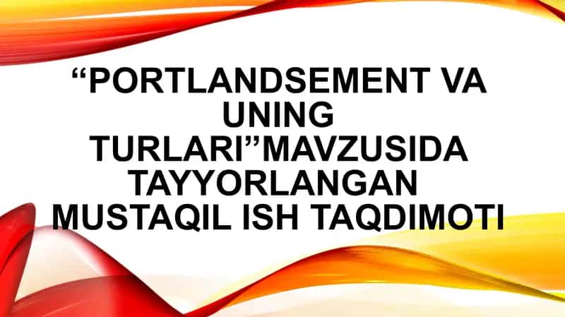 Portlandsement 1