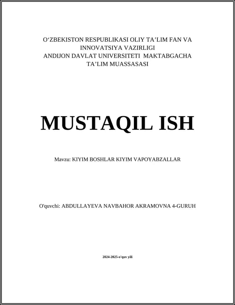 Bolalar kiyimlari 1