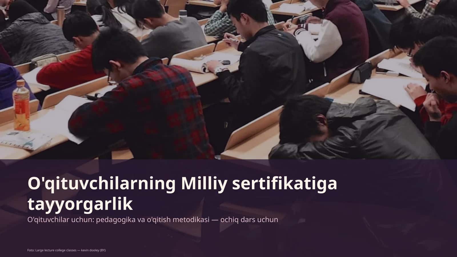 O'qituvchilarning Milliy sertifikatiga tayyorgarlik 1