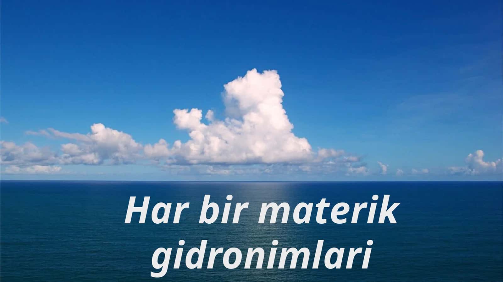 Har bir materik gidronimlari 1