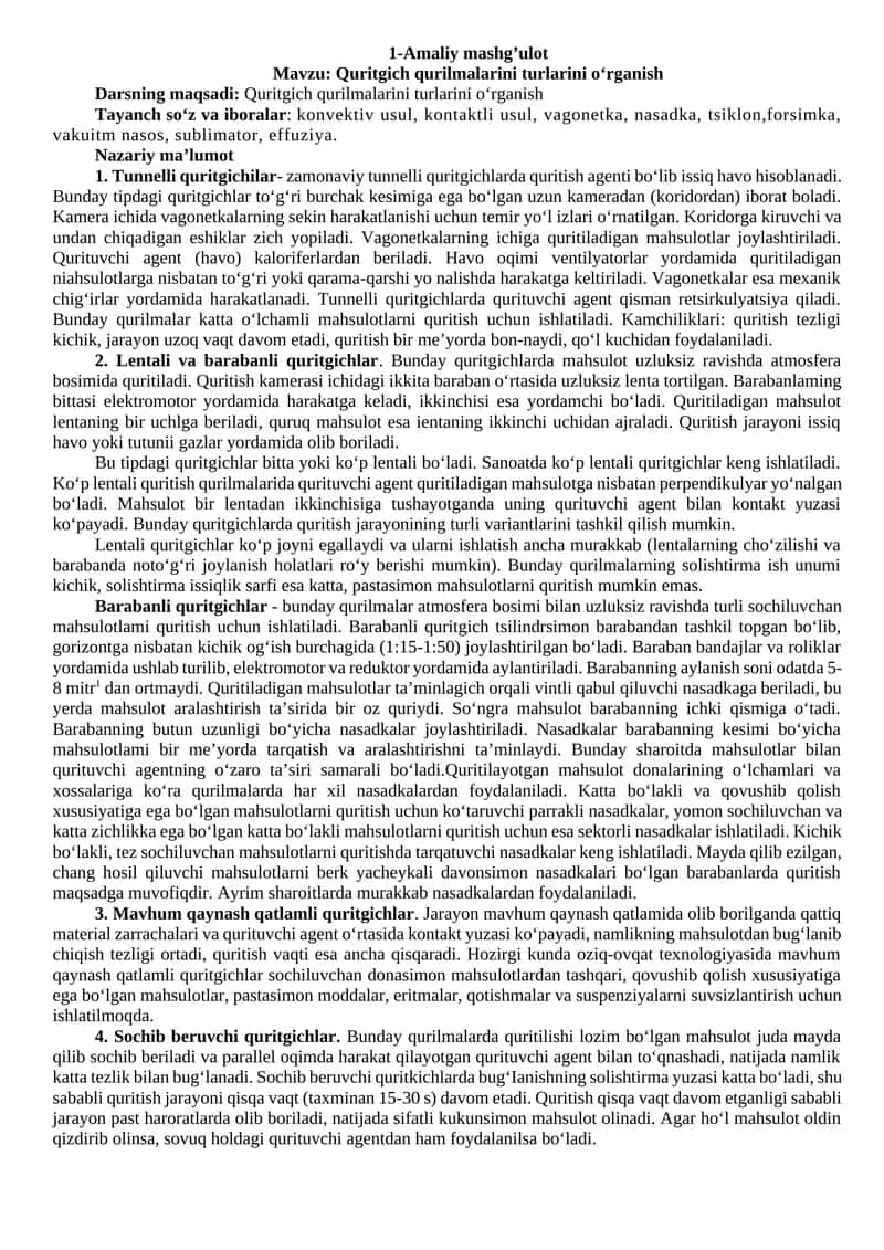 Quritgich qurilmalari 1