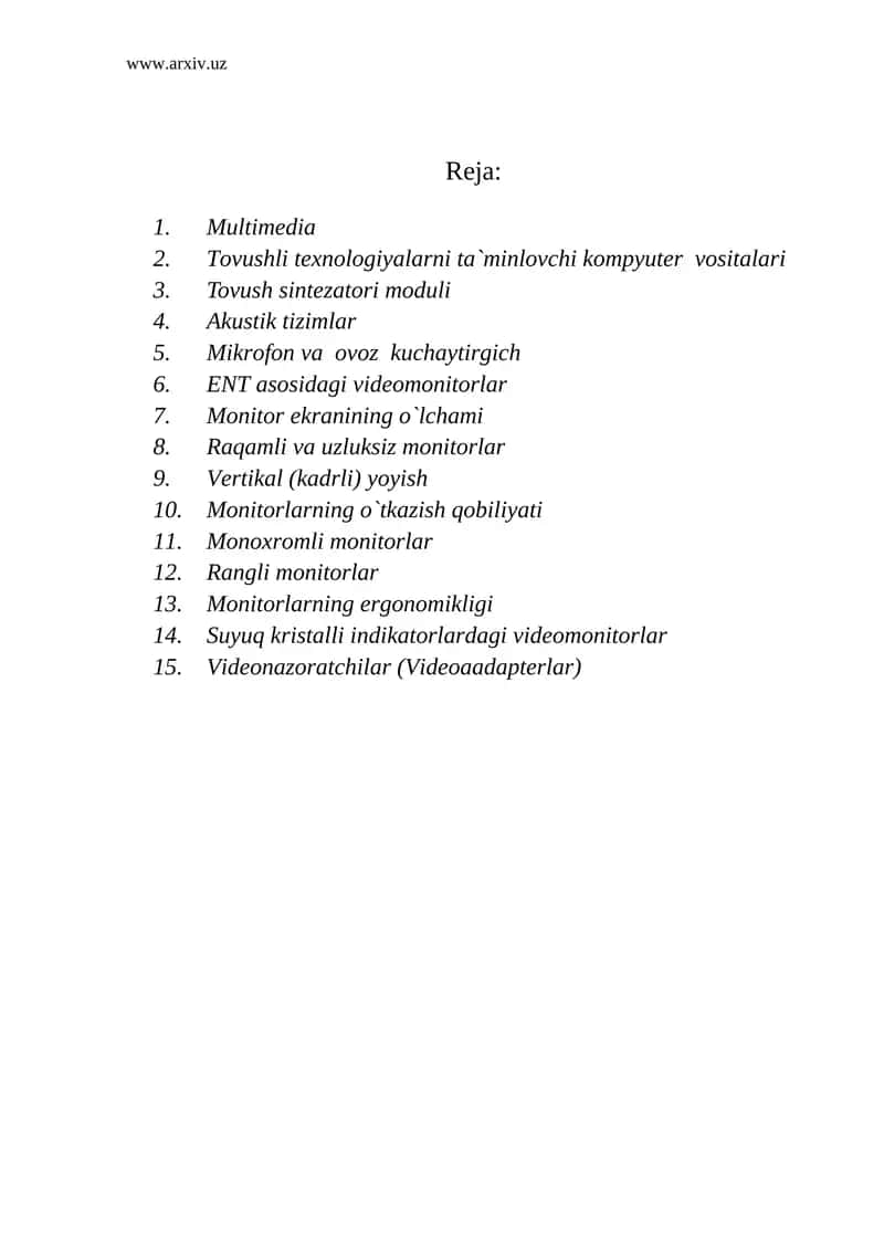 Multimedia 1