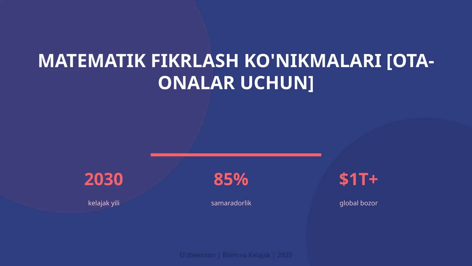 Matematik fikrlash ko'nikmalari [OTA-ONALAR UCHUN] 1
