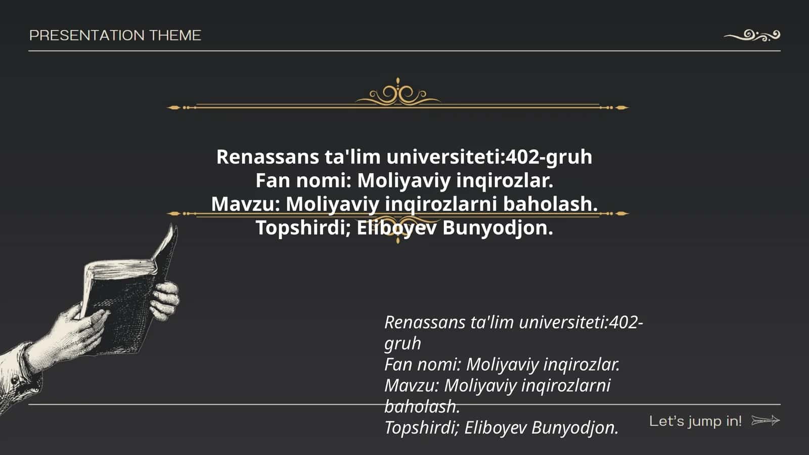 Moliyaviy inqirozlar 1