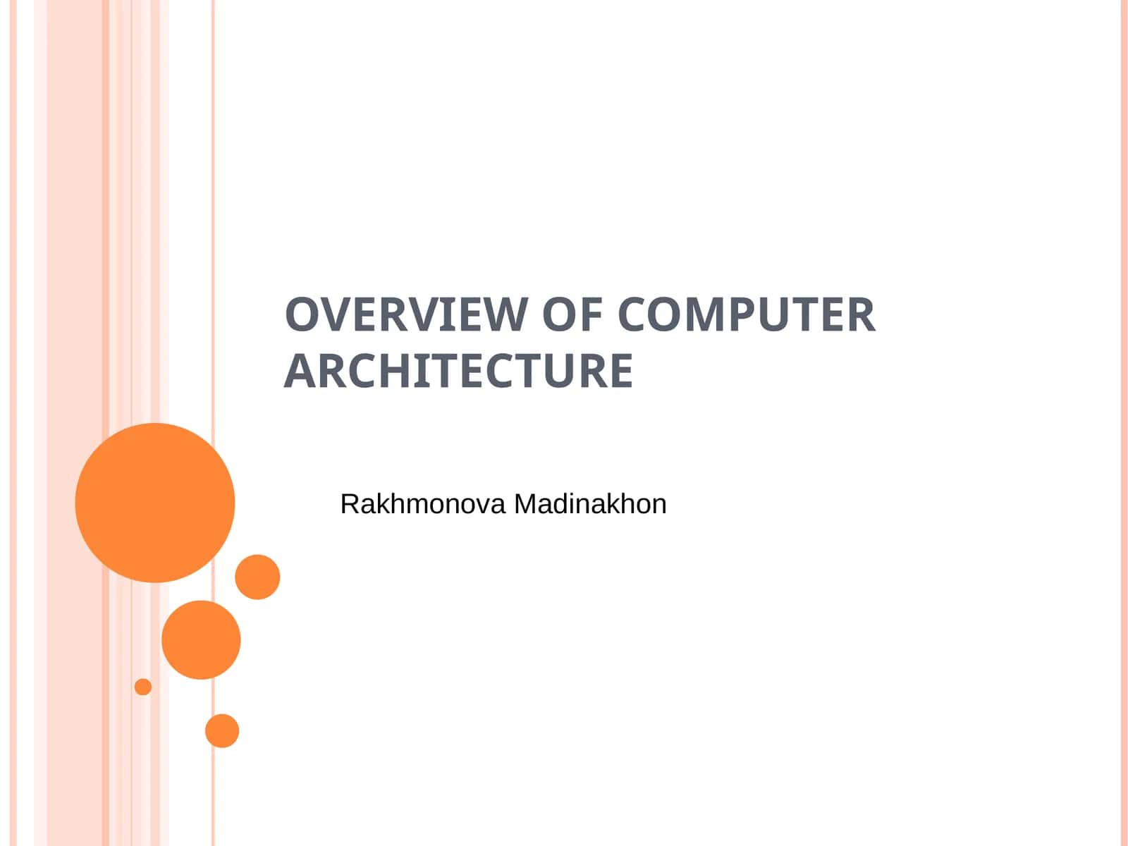 COMPUTER ARCHITECTURE 1