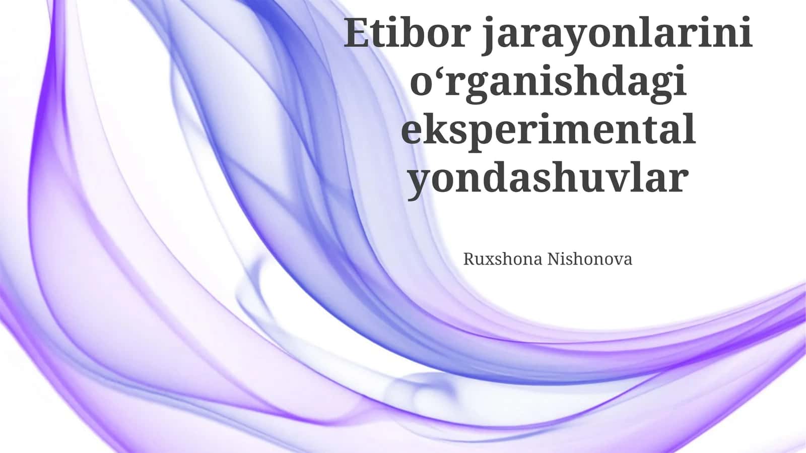 Etiologik Jarayonlarni O'rganishda Tajriba Usullari 1