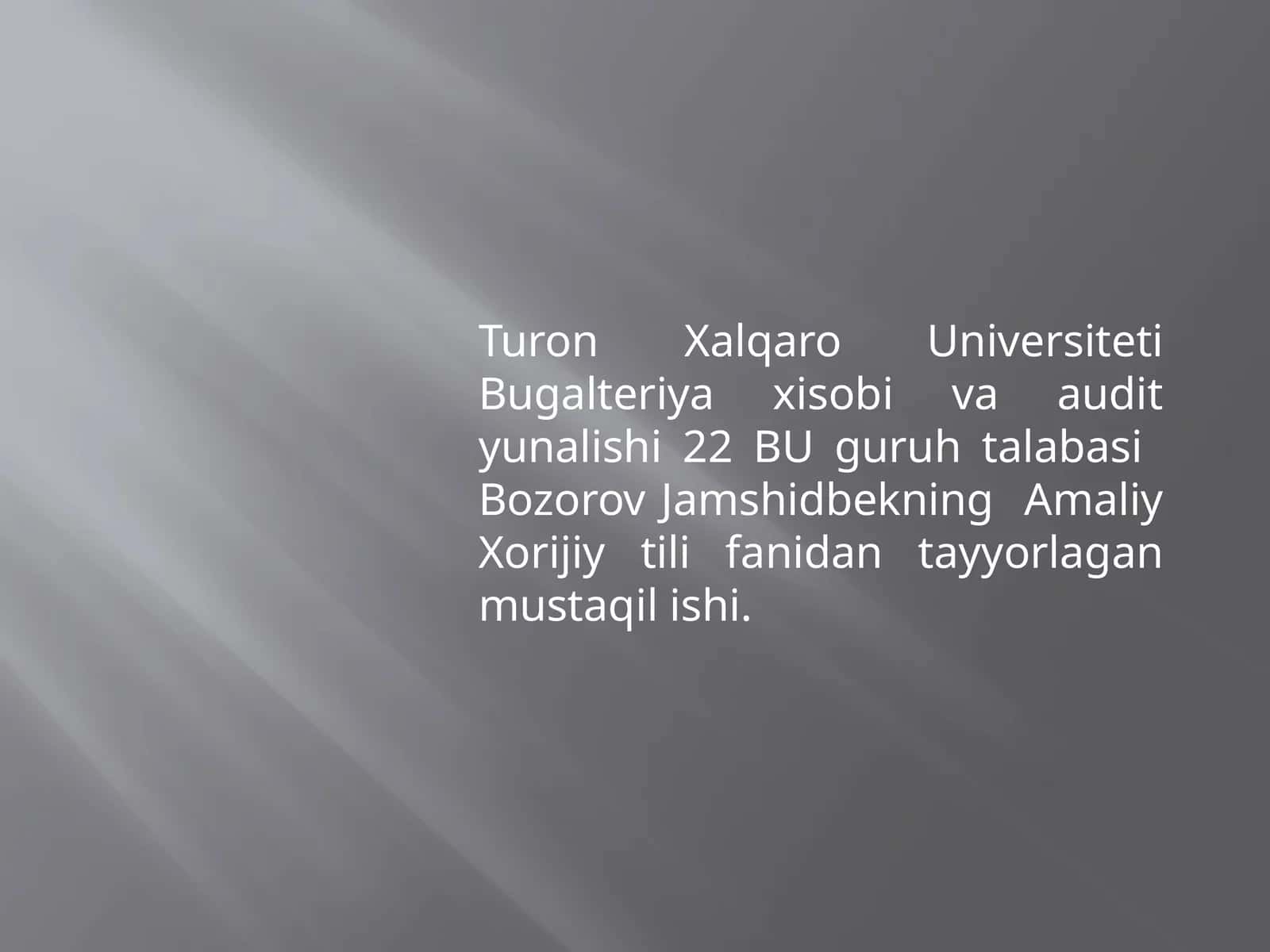 Formal Writing 1