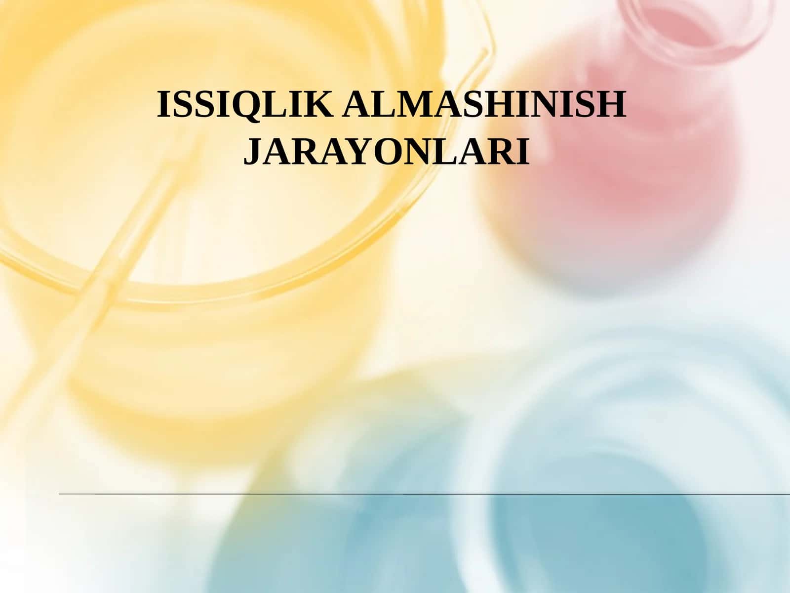 Issiqlik almashinish jarayonlari 1