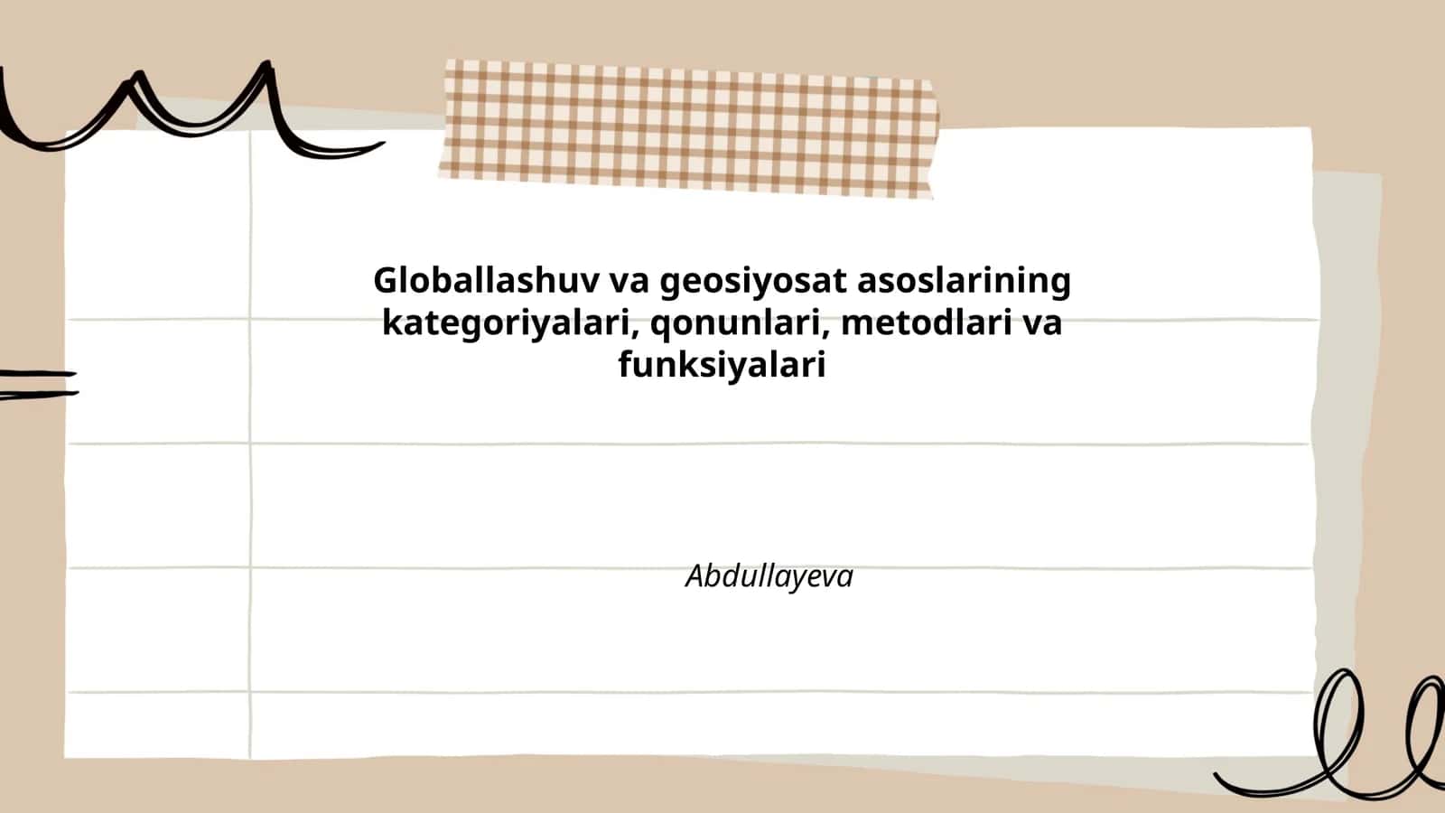 Globallashuv va geosiyosat asoslarining kategoriyalari, qonunlari, metodlari va funksiyalari 1