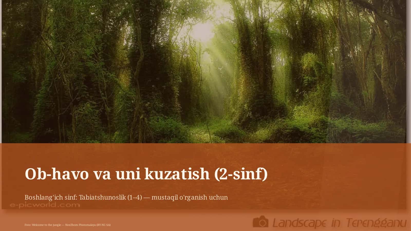 Ob-havo va uni kuzatish (2-sinf) 1