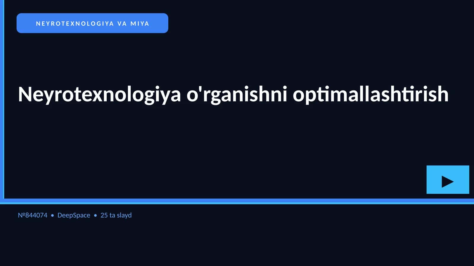 Neyrotexnologiya va miya 1