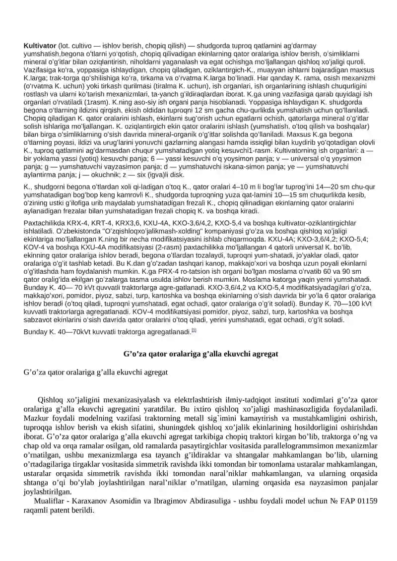 Kultivator